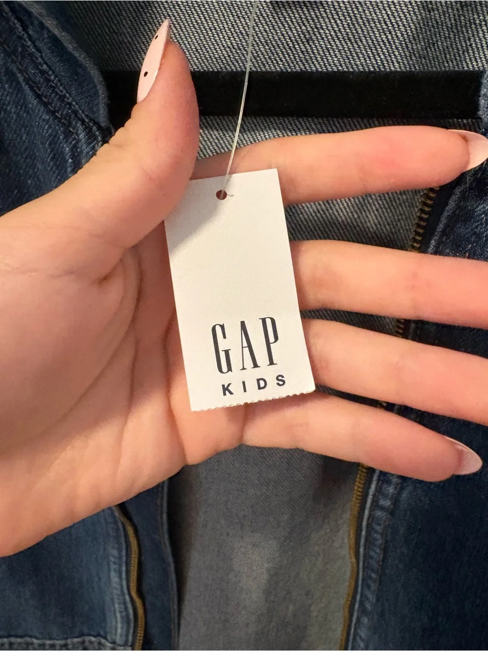 GAP Kid’s Denim Hooded Jacket - Blue